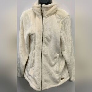 NWOT Zeroxposur Women's Fleece Full Zip White Jacket Size XL MSRP $65